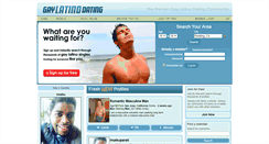 Desktop Screenshot of gaylatinodating.com